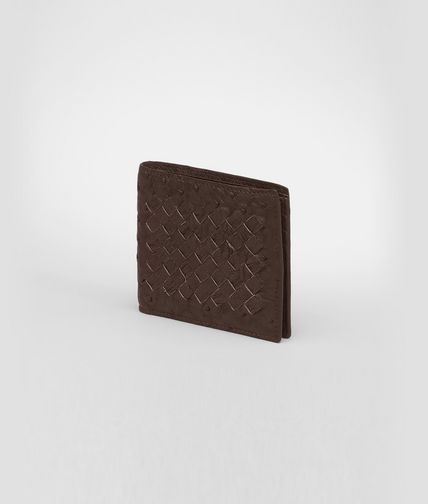 BOTTEGA VENETA - Cioccolato Antique Ostrich Wallet