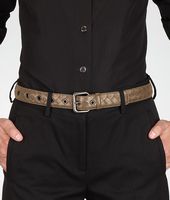 Bottega Veneta® Bronze Intrecciato Nappa Belt Bottega Veneta® Bronze Intrecciato Nappa Belt