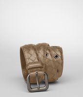 Bottega Veneta® Bronze Intrecciato Nappa Belt Bottega Veneta® Bronze Intrecciato Nappa Belt