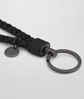 Bottega Veneta® Nero Intrecciato Ayers Key Ring Bottega Veneta® Nero Intrecciato Ayers Key Ring
