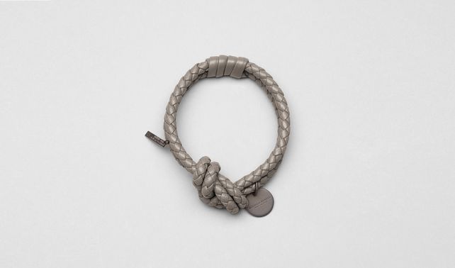 BOTTEGA VENETA - Fume Intrecciato Nappa Bracelet