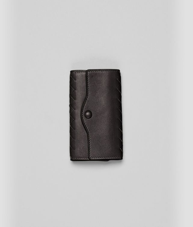 BOTTEGA VENETA Ebano Intrecciato Nappa Key Case Keyring or Bracelets E fp