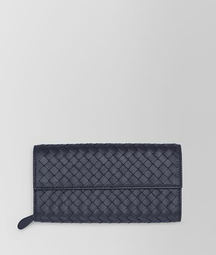 BOTTEGA VENETA - Continental Portemonnaie aus Nappaleder Intrecciato Tourmaline