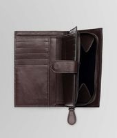 Bottega Veneta® Ebano Intrecciato Nappa Continental Wallet Bottega Veneta® Ebano Intrecciato Nappa Continental Wallet
