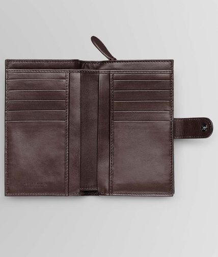 BOTTEGA VENETA - Ebano Intrecciato Nappa Continental Wallet