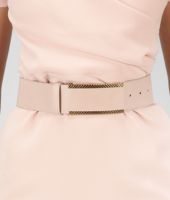 Bottega Veneta® Petale Waxed Leather Metal Belt Bottega Veneta® Petale Waxed Leather Metal Belt