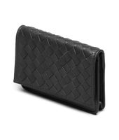 Bottega Veneta® Nero Intrecciato Nappa Card Case Bottega Veneta® Nero Intrecciato Nappa Card Case