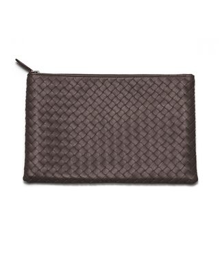 BOTTEGA VENETA - Ebano Intrecciato Nappa Document Case
