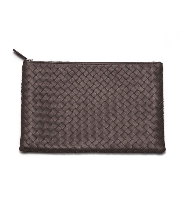 BOTTEGA VENETA DOCUMENT CASE IN EBANO INTRECCIATO NAPPA Other Leather Accessory E fp