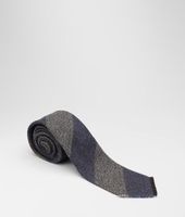 Bottega Veneta® Krawatte aus Wolle und Seide Navy und Dark Grey Bottega Veneta® Krawatte aus Wolle und Seide Navy und Dark Grey