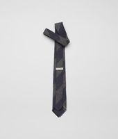 Bottega Veneta® Krawatte aus Wolle und Seide Navy und Dark Grey Bottega Veneta® Krawatte aus Wolle und Seide Navy und Dark Grey