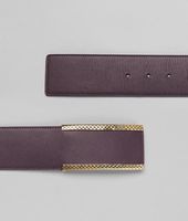 Bottega Veneta® Quetsche Waxed Leather Metal Belt Bottega Veneta® Quetsche Waxed Leather Metal Belt