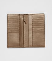 Bottega Veneta® Bronze Intrecciato Vachette Continental Wallet Bottega Veneta® Bronze Intrecciato Vachette Continental Wallet