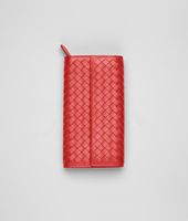 Bottega Veneta® New Red Intrecciato Nappa Continental Wallet Bottega Veneta® New Red Intrecciato Nappa Continental Wallet