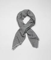 Bottega Veneta® Reseda Dark Grey Wool Silk Scarf Bottega Veneta® Reseda Dark Grey Wool Silk Scarf