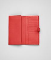 Bottega Veneta® New Red Intrecciato Nappa Continental Wallet Bottega Veneta® New Red Intrecciato Nappa Continental Wallet