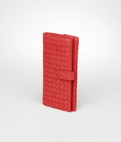 Bottega Veneta® New Red Intrecciato Nappa Continental Wallet Bottega Veneta® New Red Intrecciato Nappa Continental Wallet