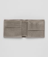 Bottega Veneta® Portemonnaie aus gewaschenem Lammleder Intrecciato Fume Bottega Veneta® Portemonnaie aus gewaschenem Lammleder Intrecciato Fume