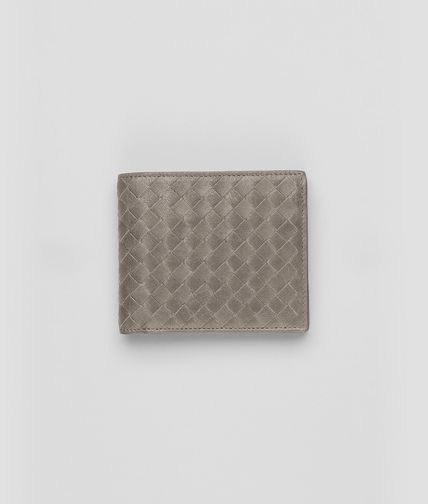 BOTTEGA VENETA - Fume Intrecciato Washed Lambskin Wallet