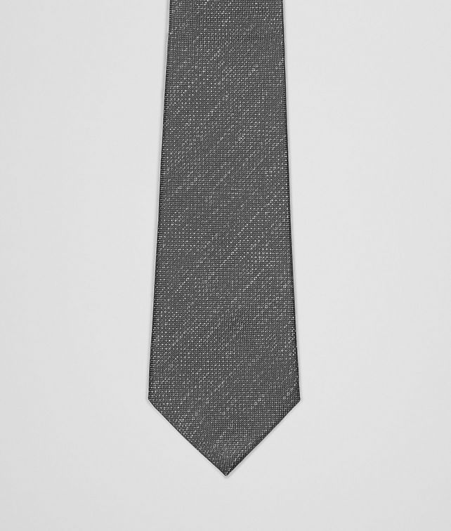 BOTTEGA VENETA Flannel Dark Grey Silk Tie Tie or bow tie U fp