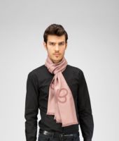 Bottega Veneta® Schal aus Jacquard-Seide Mauve Pink Bottega Veneta® Schal aus Jacquard-Seide Mauve Pink