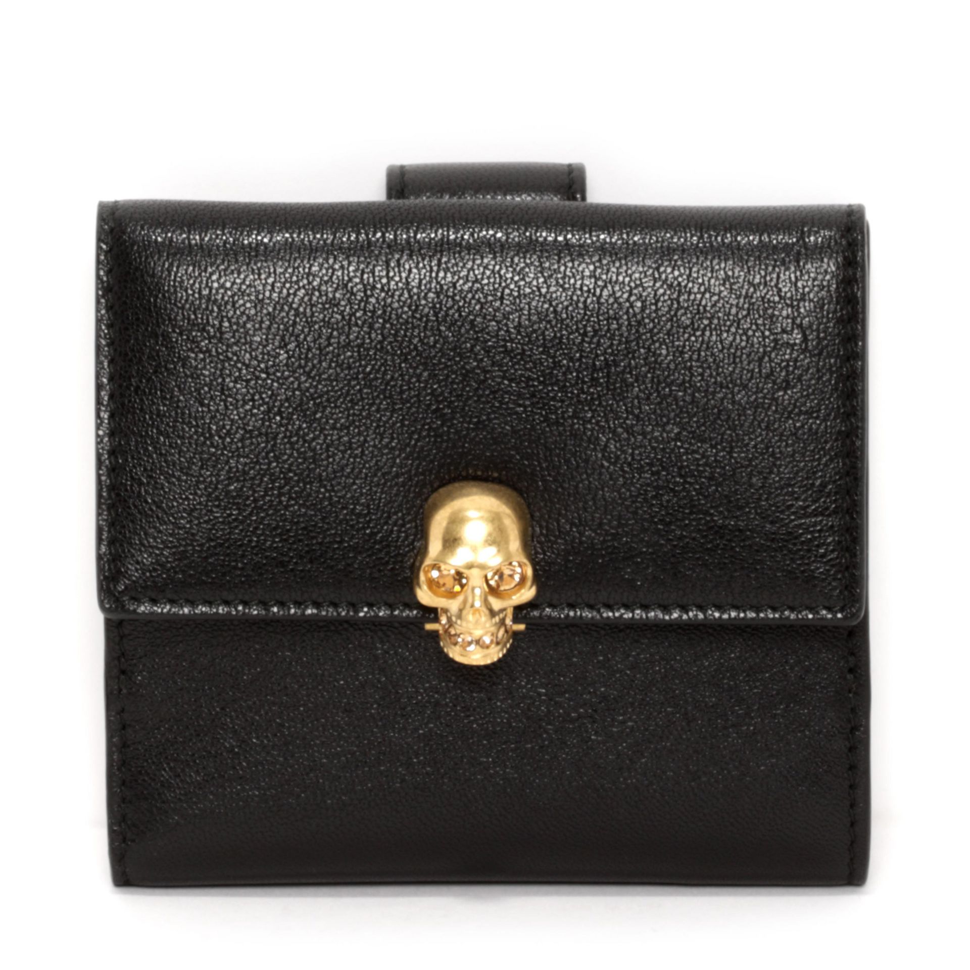 Skull Clasp Short Wallet Alexander McQueen Wallet Accessories