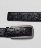 Bottega Veneta® Nero Soft Crocodile Belt Bottega Veneta® Nero Soft Crocodile Belt