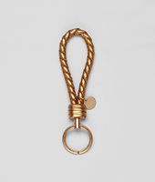 Bottega Veneta® Schlüsselanhänger aus Nappaleder und Ayers Intrecciato Oro Bruciato Bottega Veneta® Schlüsselanhänger aus Nappaleder und Ayers Intrecciato Oro Bruciato