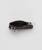 Bottega Veneta® Ebano Intrecciato Nappa Key Case Bottega Veneta® Ebano Intrecciato Nappa Key Case