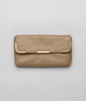 Bottega Veneta® Waxed Leather Metal Continental Wallet Bottega Veneta® Waxed Leather Metal Continental Wallet