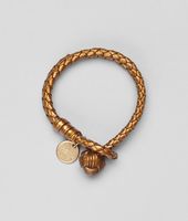 Bottega Veneta® Oro Bruciato Intrecciato Nappa Bracelet Bottega Veneta® Oro Bruciato Intrecciato Nappa Bracelet