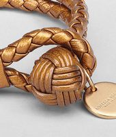 Bottega Veneta® Oro Bruciato Intrecciato Nappa Bracelet Bottega Veneta® Oro Bruciato Intrecciato Nappa Bracelet