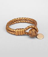 Bottega Veneta® Oro Bruciato Intrecciato Nappa Bracelet Bottega Veneta® Oro Bruciato Intrecciato Nappa Bracelet