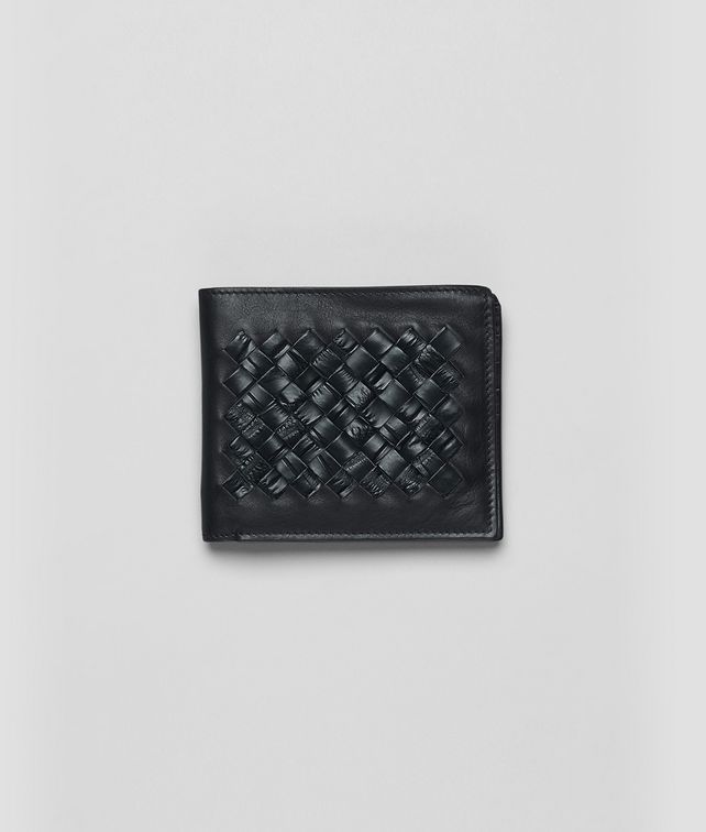 BOTTEGA VENETA Tourmaline Light Calf Soft Crocodile Fumé Wallet Bi-fold Wallet U fp