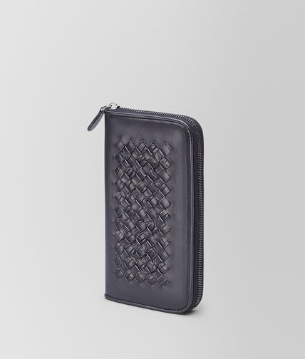 BOTTEGA VENETA - Light Calf Soft Crocodile Zip Around Wallet