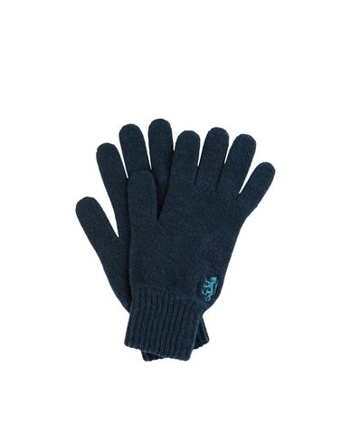 Fine Cashmere Knit Logo Gloves