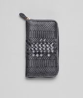 Bottega Veneta® Ardoise Ayers Opaco Zip Around Wallet Bottega Veneta® Ardoise Ayers Opaco Zip Around Wallet