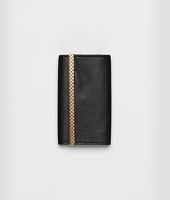 Bottega Veneta® Nero Micropolo Key Case Bottega Veneta® Nero Micropolo Key Case