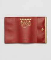 Bottega Veneta® Brique Micropolo Key Case Bottega Veneta® Brique Micropolo Key Case