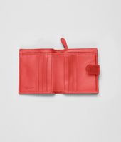 Bottega Veneta® New Red Intrecciato Nappa French Flap Wallet Bottega Veneta® New Red Intrecciato Nappa French Flap Wallet