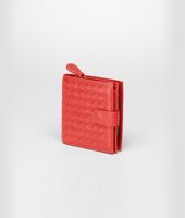 Bottega Veneta® Portafoglio French Flap New Red in Nappa Intrecciata Bottega Veneta® Portafoglio French Flap New Red in Nappa Intrecciata