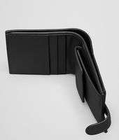 Bottega Veneta® Nero Intrecciato Nappa French Flap Mini Wallet Bottega Veneta® Nero Intrecciato Nappa French Flap Mini Wallet