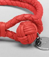 Bottega Veneta® New Red Intrecciato Nappa Bracelet Bottega Veneta® New Red Intrecciato Nappa Bracelet