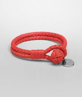 Bottega Veneta® New Red Intrecciato Nappa Bracelet Bottega Veneta® New Red Intrecciato Nappa Bracelet