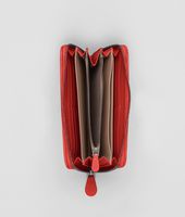 Bottega Veneta® New Red Intrecciato Nappa Zip Around Wallet Bottega Veneta® New Red Intrecciato Nappa Zip Around Wallet