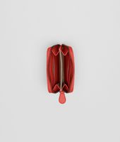 Bottega Veneta® New Red Intrecciato Nappa Coin Purse Bottega Veneta® New Red Intrecciato Nappa Coin Purse
