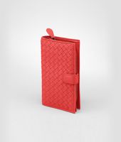 Bottega Veneta® New Red Intrecciato Nappa Continental Wallet Bottega Veneta® New Red Intrecciato Nappa Continental Wallet