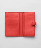 Bottega Veneta® New Red Intrecciato Nappa Continental Wallet Bottega Veneta® New Red Intrecciato Nappa Continental Wallet