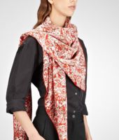 Bottega Veneta® Laquer Pink Silk Scarf Bottega Veneta® Laquer Pink Silk Scarf
