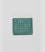 Bottega Veneta® Menthe Intrecciato Washed Lambskin Wallet Bottega Veneta® Menthe Intrecciato Washed Lambskin Wallet